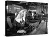 Female Workers Sharpening Saw Blades at Slack Sellars and Co, Sheffield, South Yorkshire, 1963-Michael Walters-Stretched Canvas