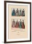 Feminine Dress of the French and Italian Aristocracy, Sixteenth Century-Racinet-Framed Art Print