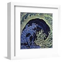 Feminine Wave (detail)-Katsushika Hokusai-Framed Art Print