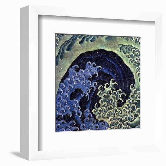 Feminine Wave (detail)-Katsushika Hokusai-Framed Art Print