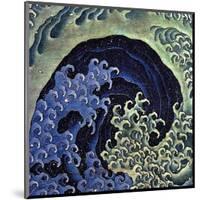 Feminine Wave (detail)-Katsushika Hokusai-Mounted Art Print