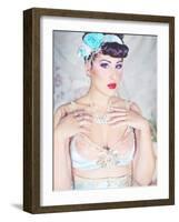 Feminine Wiles-Winter Wolf Studios-Framed Photographic Print