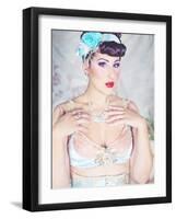 Feminine Wiles-Winter Wolf Studios-Framed Photographic Print