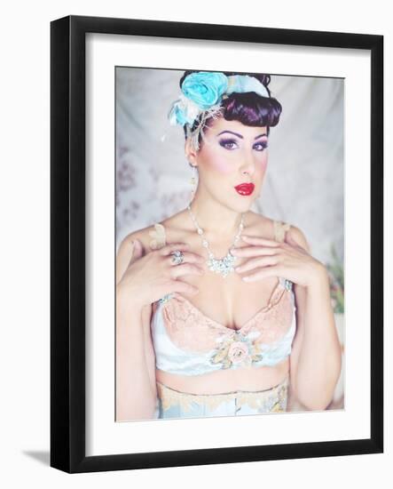 Feminine Wiles-Winter Wolf Studios-Framed Photographic Print