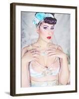 Feminine Wiles-Winter Wolf Studios-Framed Photographic Print