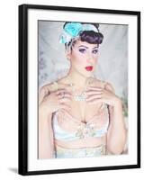 Feminine Wiles-Winter Wolf Studios-Framed Photographic Print