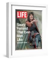 Feminist Germaine Greer, May 7, 1971-Vernon Merritt III-Framed Photographic Print