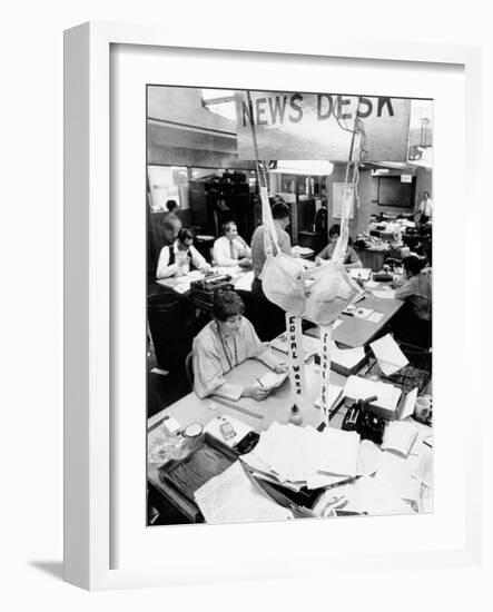 Feminist Protest at the Offices of the Houston Chronicle-null-Framed Photo