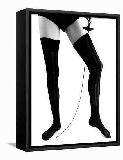 Femlae Model-null-Framed Stretched Canvas