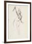 Femme à demi-nue brandissant un bâton ; Etude pour la "Liberté guidant le peuple" ; 1830-Eugene Delacroix-Framed Giclee Print