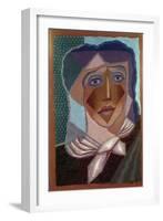 Femme à L'écharpe (Woman with Neck Scarf), 1924-Juan Gris-Framed Premium Giclee Print