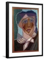 Femme à L'écharpe (Woman with Neck Scarf), 1924-Juan Gris-Framed Giclee Print