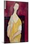 Femme à l'éventail, Lunia Czechowska (1919)-Amedeo Modigliani-Mounted Giclee Print