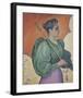 Femme a l'ombrelle (Opus 243, Effigie)-Paul Signac-Framed Premium Giclee Print
