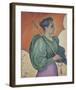 Femme a l'ombrelle (Opus 243, Effigie)-Paul Signac-Framed Premium Giclee Print