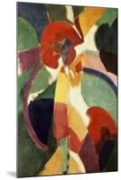 Femme À L'Ombrelle Ou La Parisienne (Woman with Umbrella or the Parisian Lady), 1913-Robert Delaunay-Mounted Giclee Print