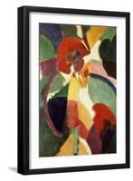 Femme À L'Ombrelle Ou La Parisienne (Woman with Umbrella or the Parisian Lady), 1913-Robert Delaunay-Framed Giclee Print