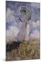 Femme à l'Ombrelle Tournée Vers la Gauche (Woman with Umbrella), 1886-Claude Monet-Mounted Giclee Print