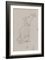 Femme à l'ombrelle-Thomas Couture-Framed Giclee Print