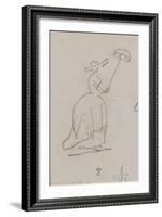 Femme à l'ombrelle-Thomas Couture-Framed Giclee Print