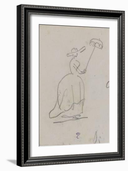 Femme à l'ombrelle-Thomas Couture-Framed Giclee Print