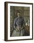 Femme a La Cafetiere-Paul Cézanne-Framed Giclee Print