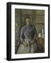 Femme a La Cafetiere-Paul Cézanne-Framed Giclee Print
