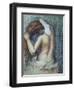 Femme a Sa Toilette, C.1895 (Pastel on Paper)-Edgar Degas-Framed Premium Giclee Print