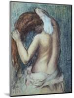 Femme a Sa Toilette, C.1895 (Pastel on Paper)-Edgar Degas-Mounted Premium Giclee Print