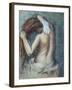 Femme a Sa Toilette, C.1895 (Pastel on Paper)-Edgar Degas-Framed Giclee Print