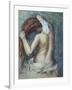 Femme a Sa Toilette, C.1895 (Pastel on Paper)-Edgar Degas-Framed Giclee Print