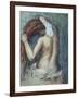 Femme a Sa Toilette, C.1895 (Pastel on Paper)-Edgar Degas-Framed Giclee Print