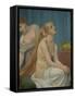 Femme a sa toilette-Woman at her toilette,1883. Canvas,75 x 63 cm R. F.3962.-Pierre Puvis de Chavannes-Framed Stretched Canvas