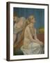 Femme a sa toilette-Woman at her toilette,1883. Canvas,75 x 63 cm R. F.3962.-Pierre Puvis de Chavannes-Framed Giclee Print