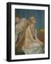 Femme a sa toilette-Woman at her toilette,1883. Canvas,75 x 63 cm R. F.3962.-Pierre Puvis de Chavannes-Framed Giclee Print