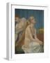 Femme a sa toilette-Woman at her toilette,1883. Canvas,75 x 63 cm R. F.3962.-Pierre Puvis de Chavannes-Framed Giclee Print