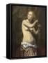 Femme ?a toilette-Jules Claude Ziegler-Framed Stretched Canvas