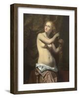 Femme ?a toilette-Jules Claude Ziegler-Framed Giclee Print