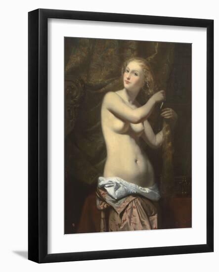 Femme ?a toilette-Jules Claude Ziegler-Framed Giclee Print