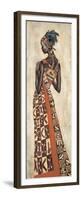 Femme Africaine II-Jacques Leconte-Framed Premium Giclee Print