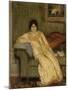 Femme assise dans un canapé-Théophile Alexandre Steinlen-Mounted Giclee Print