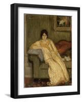 Femme assise dans un canapé-Théophile Alexandre Steinlen-Framed Giclee Print