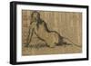 Femme assise de dos-Jean Jacques Henner-Framed Giclee Print