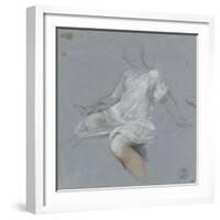 Femme assise, en chemise, tournée vers la gauche-Nicolas Vleughels-Framed Giclee Print