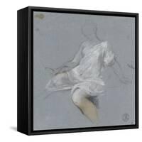 Femme assise, en chemise, tournée vers la gauche-Nicolas Vleughels-Framed Stretched Canvas