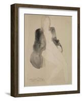 Femme assise nue sous une veste-Auguste Rodin-Framed Giclee Print