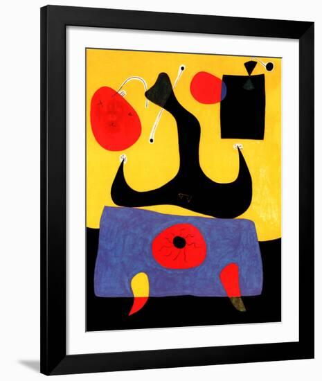 Femme Assise-Joan Miro-Framed Art Print