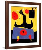 Femme Assise-Joan Miro-Framed Art Print