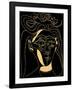 Femme au Chapeau Fleuri-Pablo Picasso-Framed Serigraph