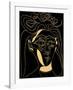 Femme au Chapeau Fleuri-Pablo Picasso-Framed Serigraph